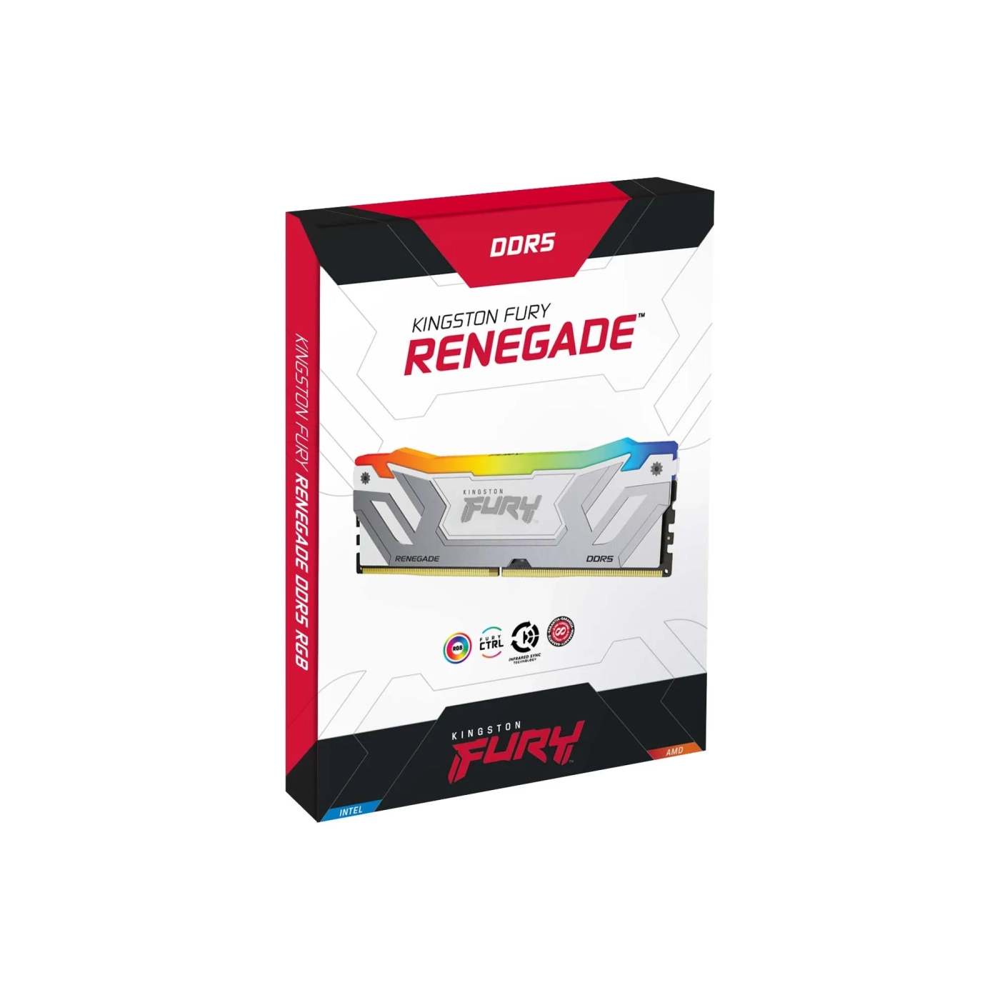 Купити Модуль пам'яті Kingston FURY Renegade White RGB DDR5-8400 CUDIMM 24GB (KF584CU40RWA-24) - фото 2