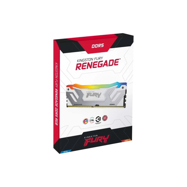Купити Модуль пам'яті Kingston FURY Renegade White RGB DDR5-8400 CUDIMM 24GB (KF584CU40RWA-24) - фото 2