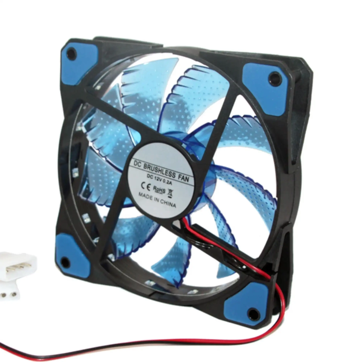 Купить Вентилятор Brushless 120mm Black Blue PWM (BRUSH120-BK-BL-PWM) - фото 2