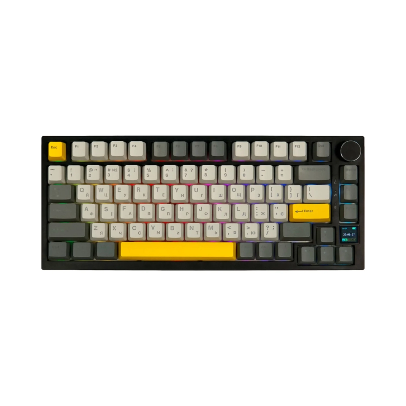 Купить Клавиатура EPOMAKER AK820 Pro RGB Mechanical Gift Switch Hot-Swap (AK820-PRO-B-G) Black - фото 1