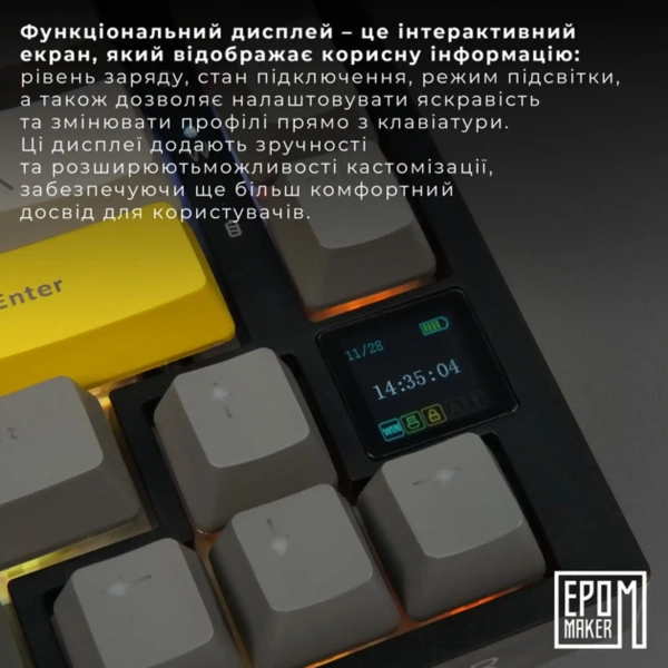 Купить Клавиатура EPOMAKER AK820 Pro RGB Mechanical Gift Switch Hot-Swap (AK820-PRO-B-G) Black - фото 6