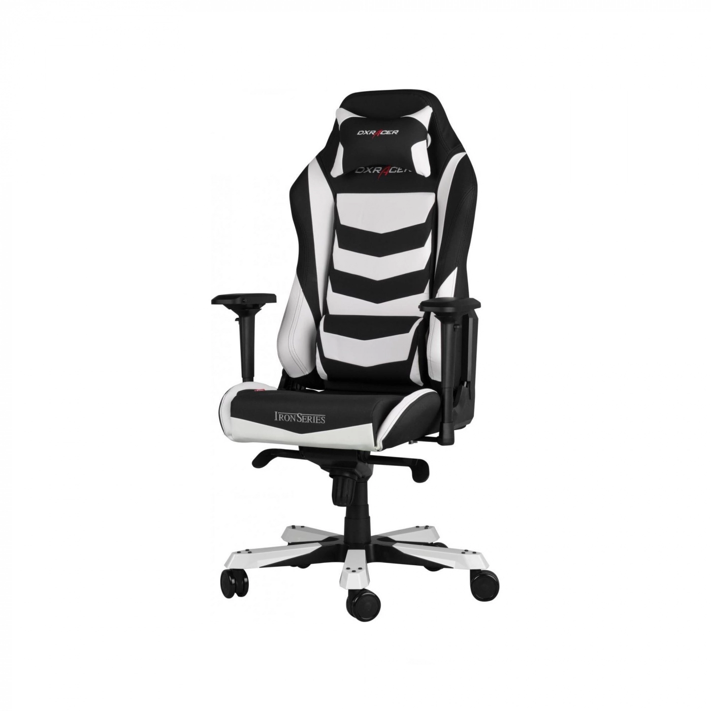Купить Кресло для геймеров DXRacer Iron OH/IS166/NW Black/White - фото 1