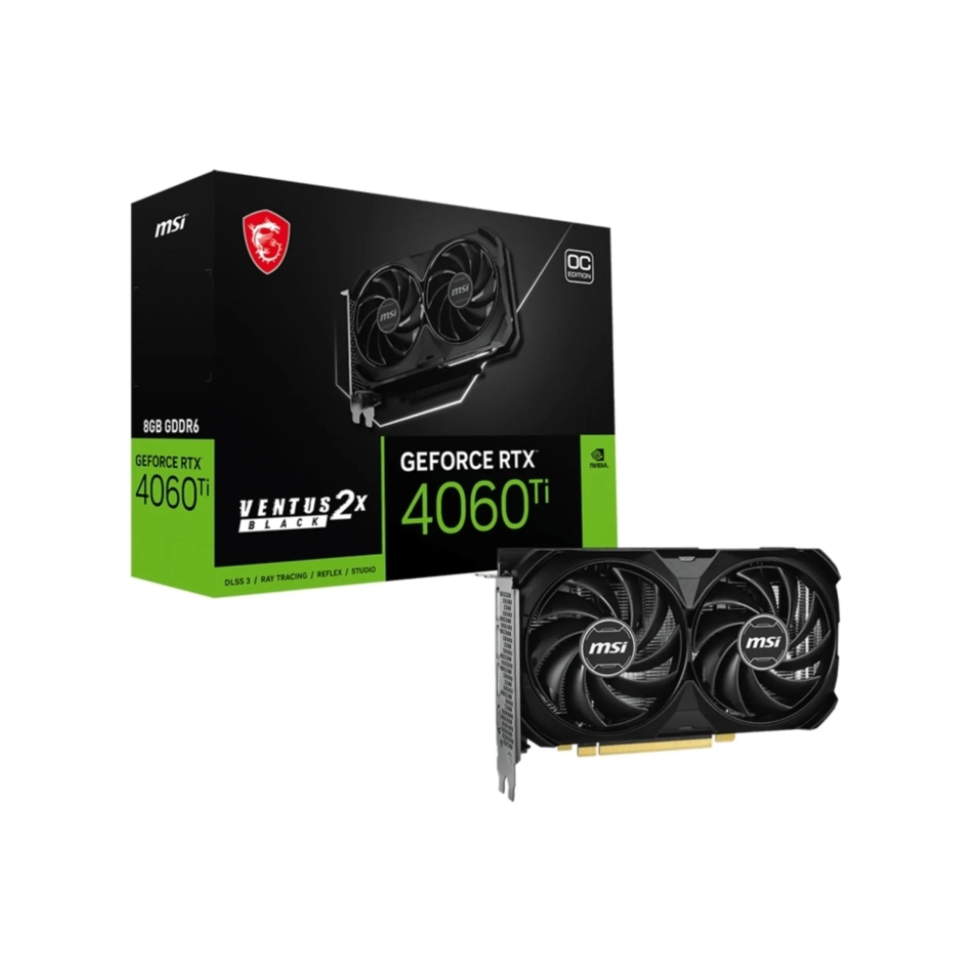 Купить Видеокарта MSI Nvidia GeForce RTX 4060 Ti Ventus 2X Black OC E1 8GB GDDR6 - фото 5