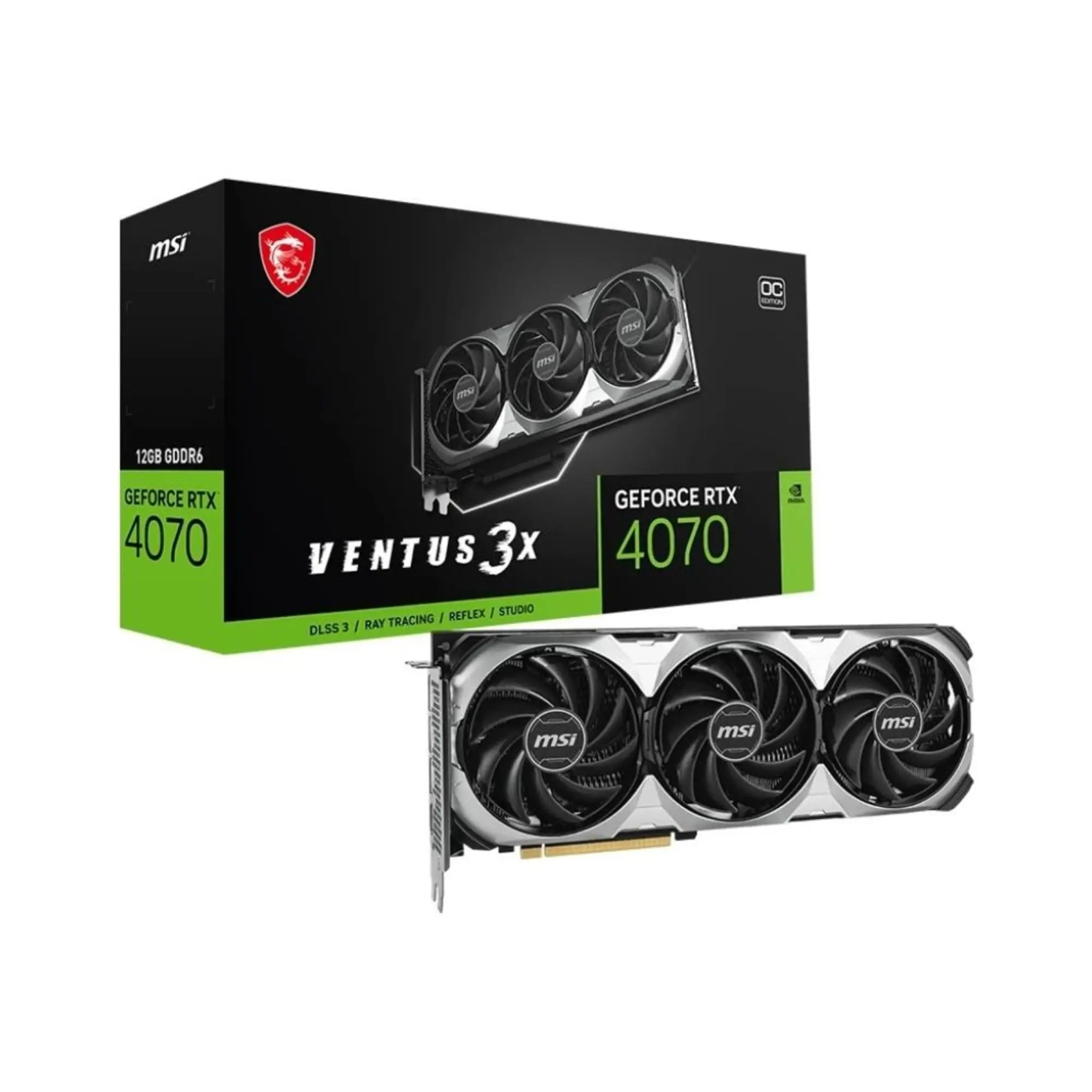 Купить Видеокарта MSI Nvidia GeForce RTX 4070 VENTUS 3X E1 12GB OC - фото 5
