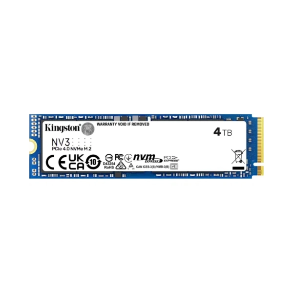 Купить SSD диск Kingston NV3 4TB M.2 PCIe Gen 4x4 NVMe (SNV3S/4000G) - фото 1