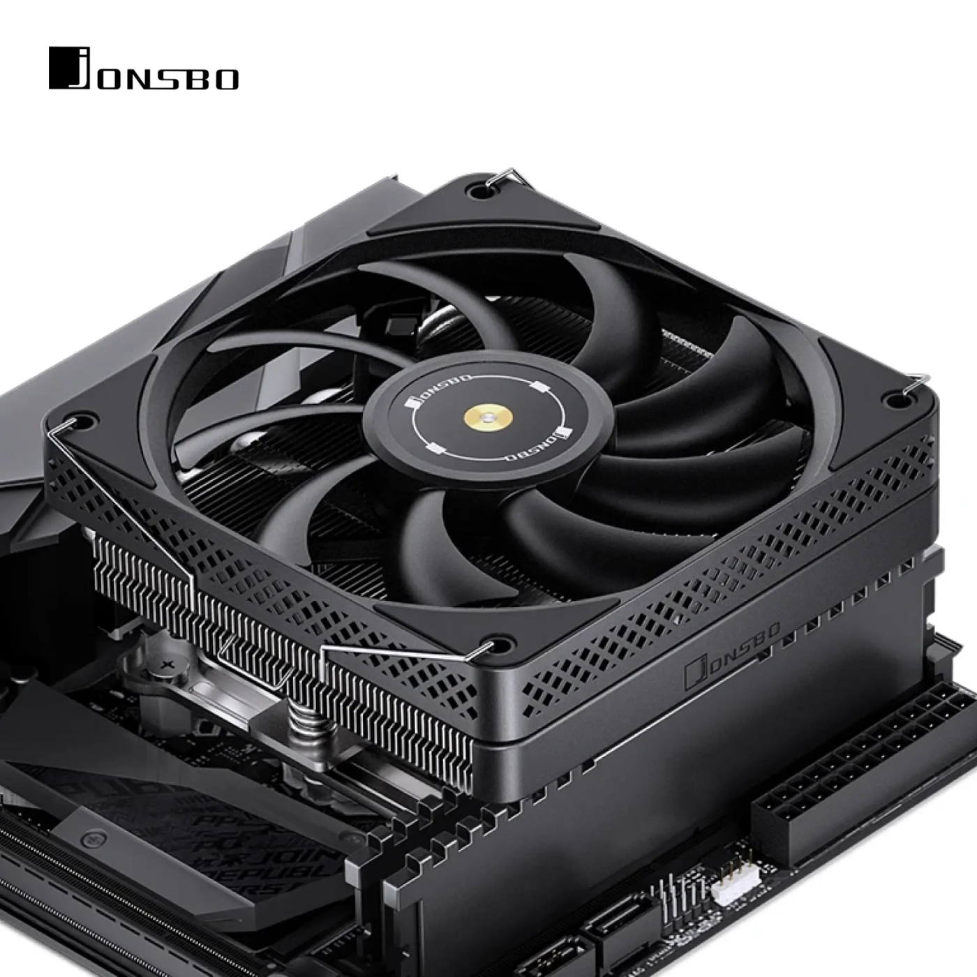 Купить Процессорный кулер JONSBO HP600 Black (120mm/LGA115X/1200/1700, AMD AM4/AM5/6 тепл. трубки) - фото 8