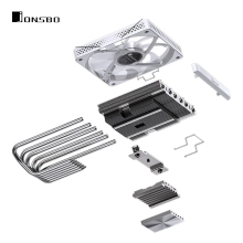 Купить Процессорный кулер JONSBO HP600 White (120mm/LGA115X/1200/1700, AMD AM4/AM5/6 тепл. трубки) - фото 10