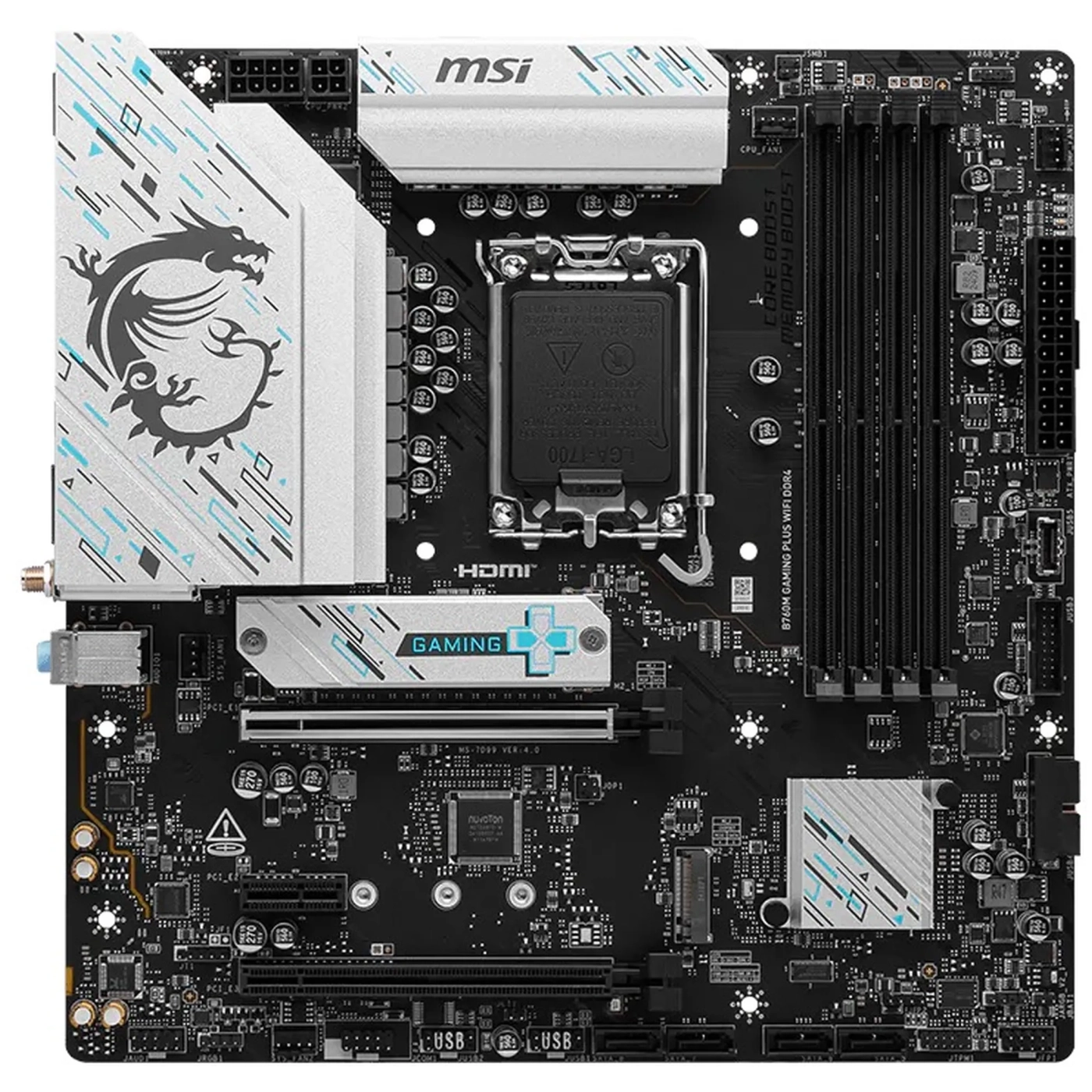 Купити Материнська плата MSI B760M GAMING PLUS WIFI DDR4 - фото 4