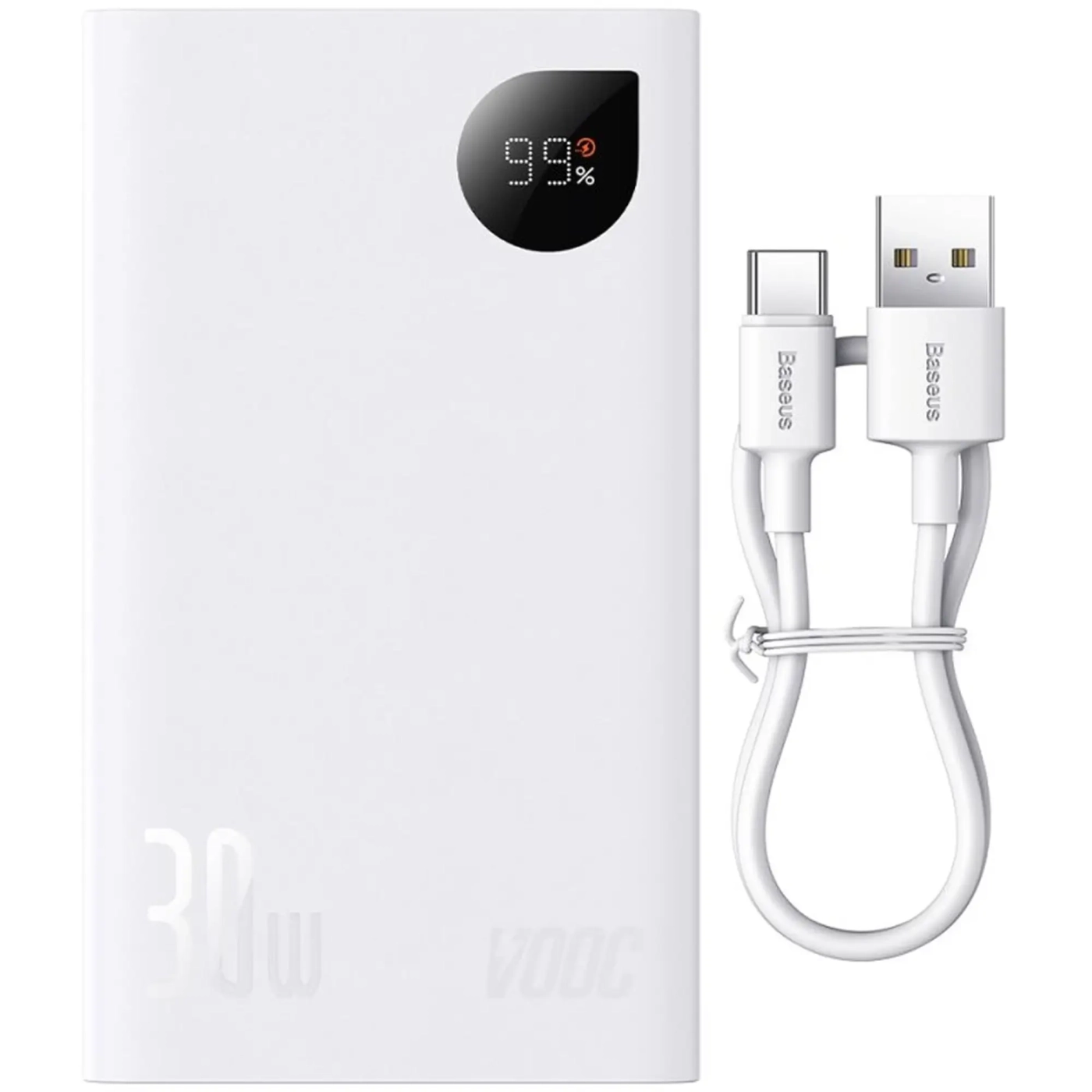 Купити Повербанк УМБ Baseus Adaman2 20000mAh 30W Overseas Edition White (PPAD080102) - фото 3