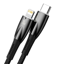 Купить Кабель Baseus Glimmer USB-C - Lightning 20W 1m Black (CADH000001) - фото 2