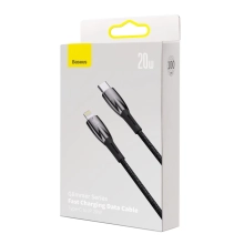 Купить Кабель Baseus Glimmer USB-C - Lightning 20W 1m Black (CADH000001) - фото 6