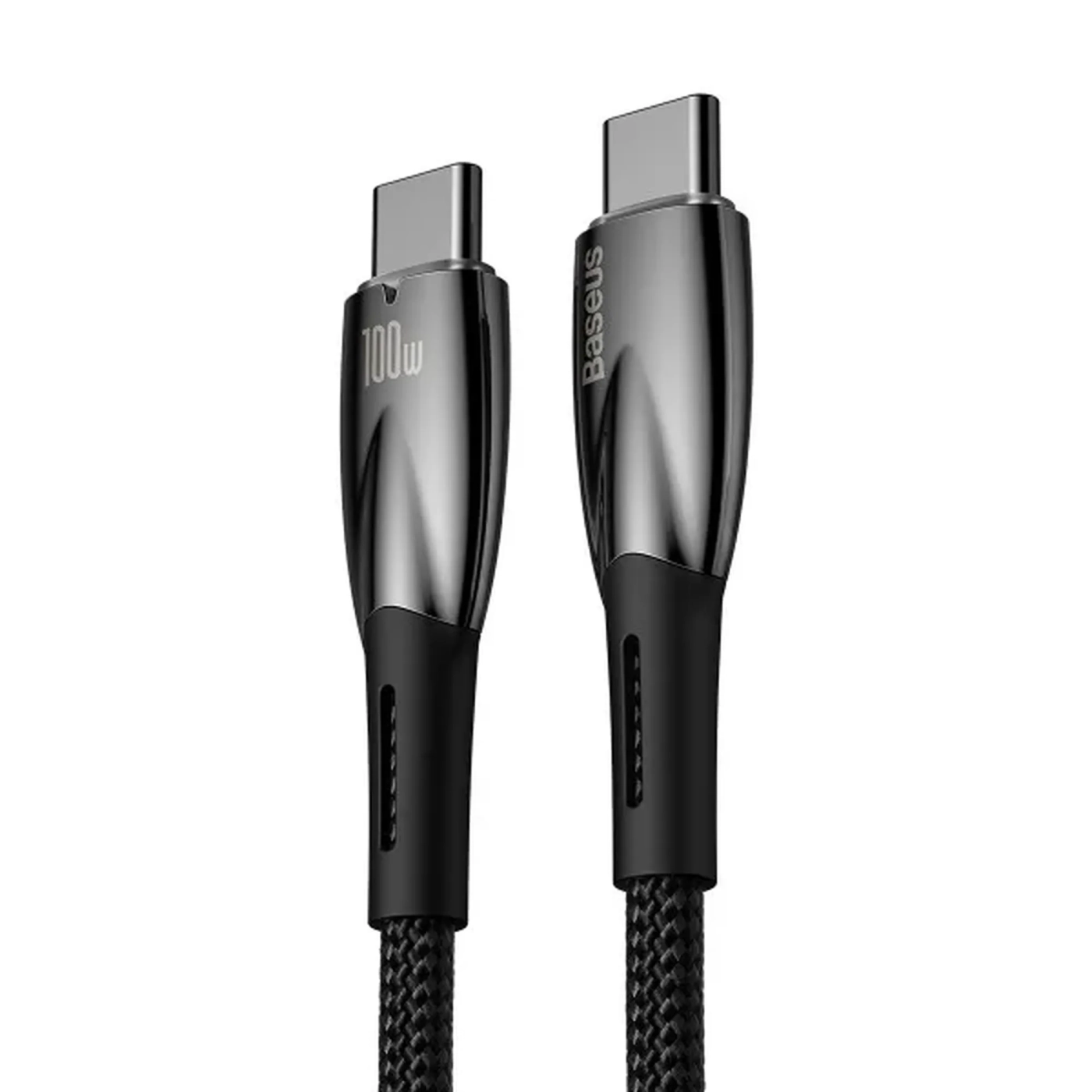 Купити Кабель Baseus Glimmer USB-C - USB-C 100W 1m Black (CADH000701) - фото 2