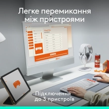 Купити Комплект клавіатура і мишка Logitech POP Icon Combo Bluetooth UA Off-White (920-013141) - фото 8