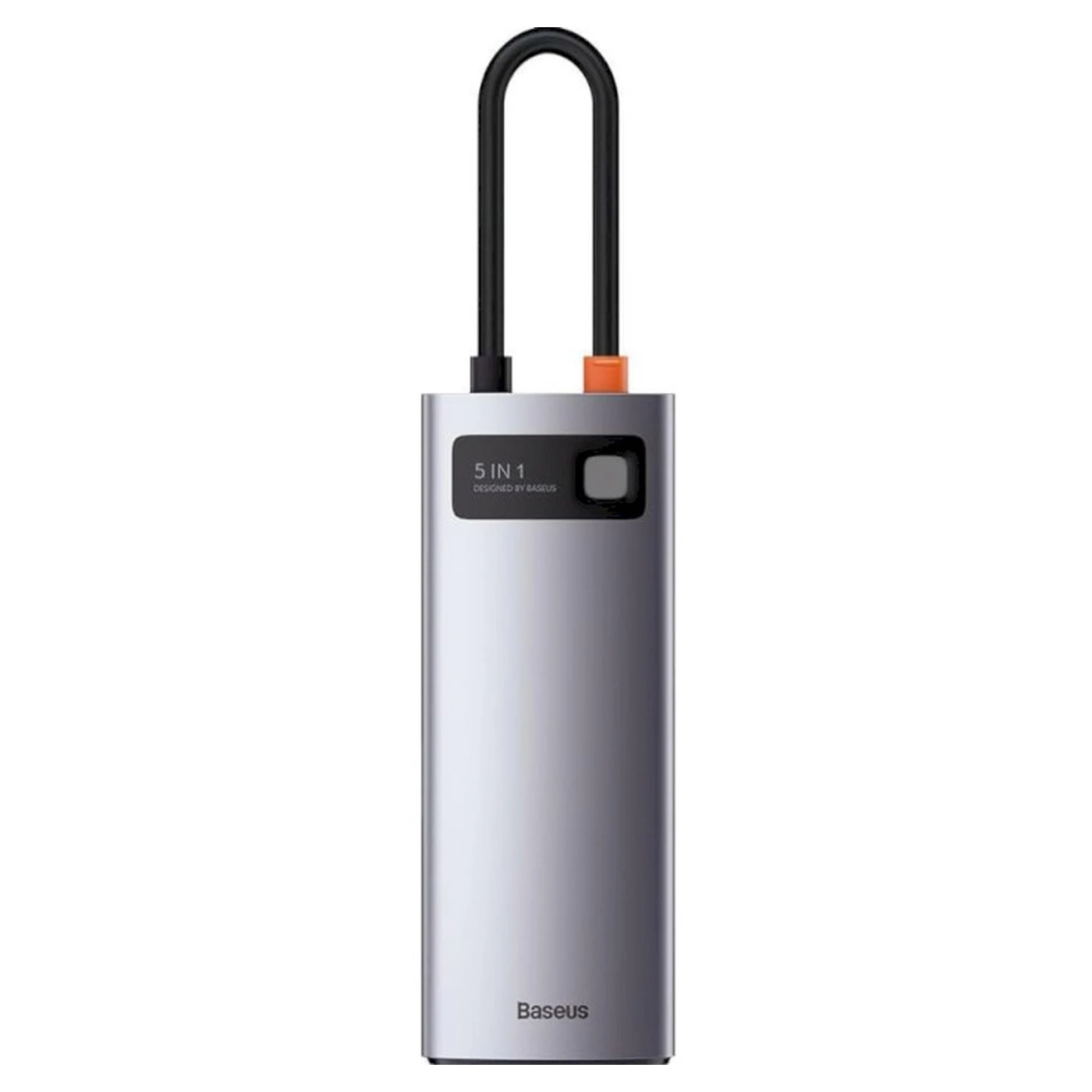 Купить Хаб Baseus Metal Gleam Series 5-in-1 Multifunctional Type-C HUB Docking Station Gray 30Hz Version (WKWG020013) - фото 5