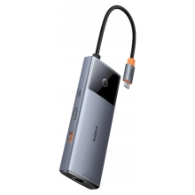 Купить Хаб Baseus Metal Gleam Series II 6-in-1 USB HUB Space Grey (B00061802813-00) - фото 2