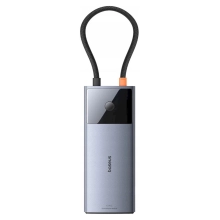 Купить Хаб Baseus Metal Gleam Series II 6-in-1 USB HUB Space Grey (B00061802813-00) - фото 4
