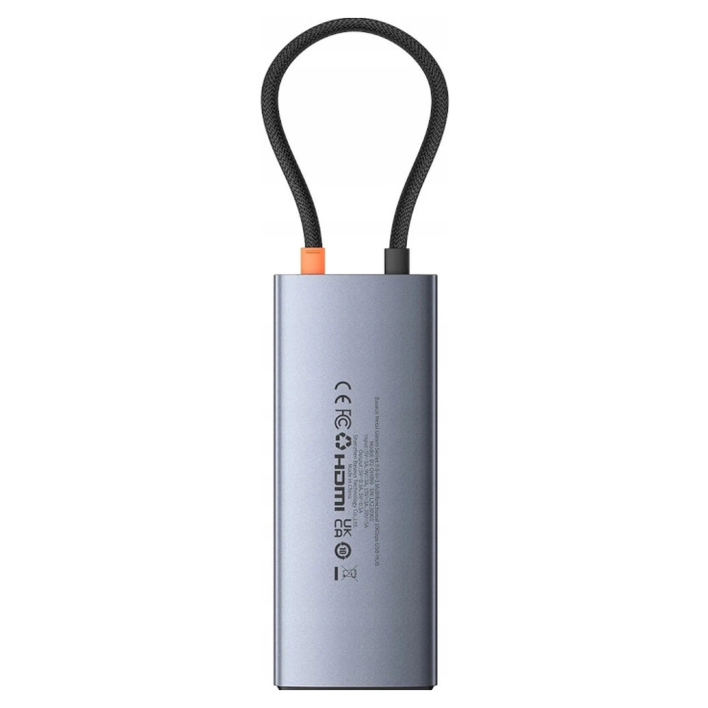Купить Хаб Baseus Metal Gleam Series II 6-in-1 USB HUB Space Grey (B00061802813-00) - фото 5