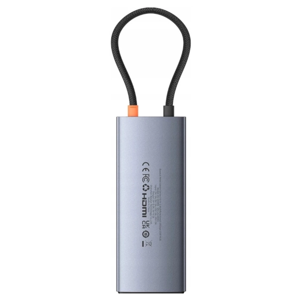 Купить Хаб Baseus Metal Gleam Series II 6-in-1 USB HUB Space Grey (B00061802813-00) - фото 5