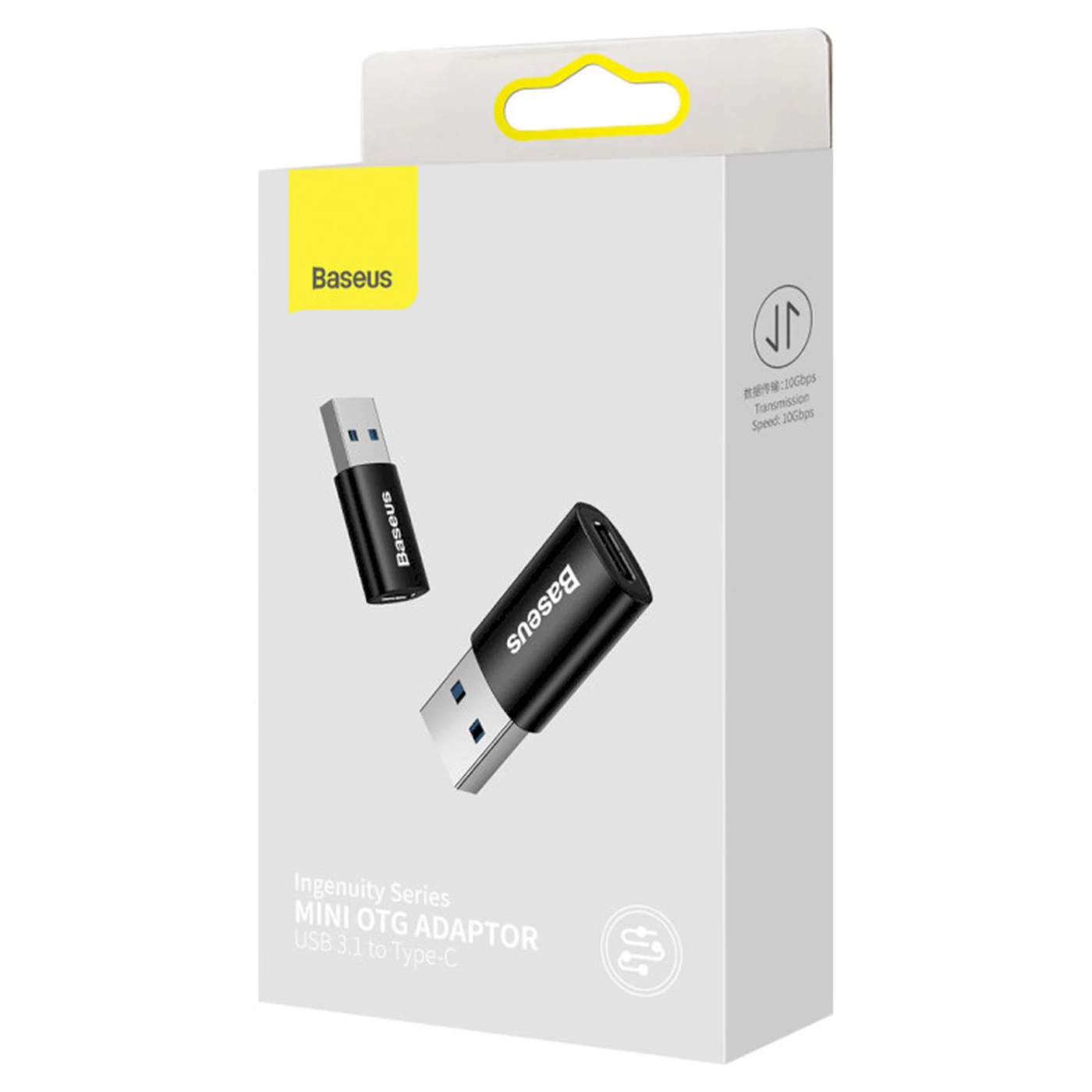 Купить Адаптер Baseus Ingenuity Series Mini OTG Adaptor USB 3.1 to USB-C Black (ZJJQ000101) - фото 6