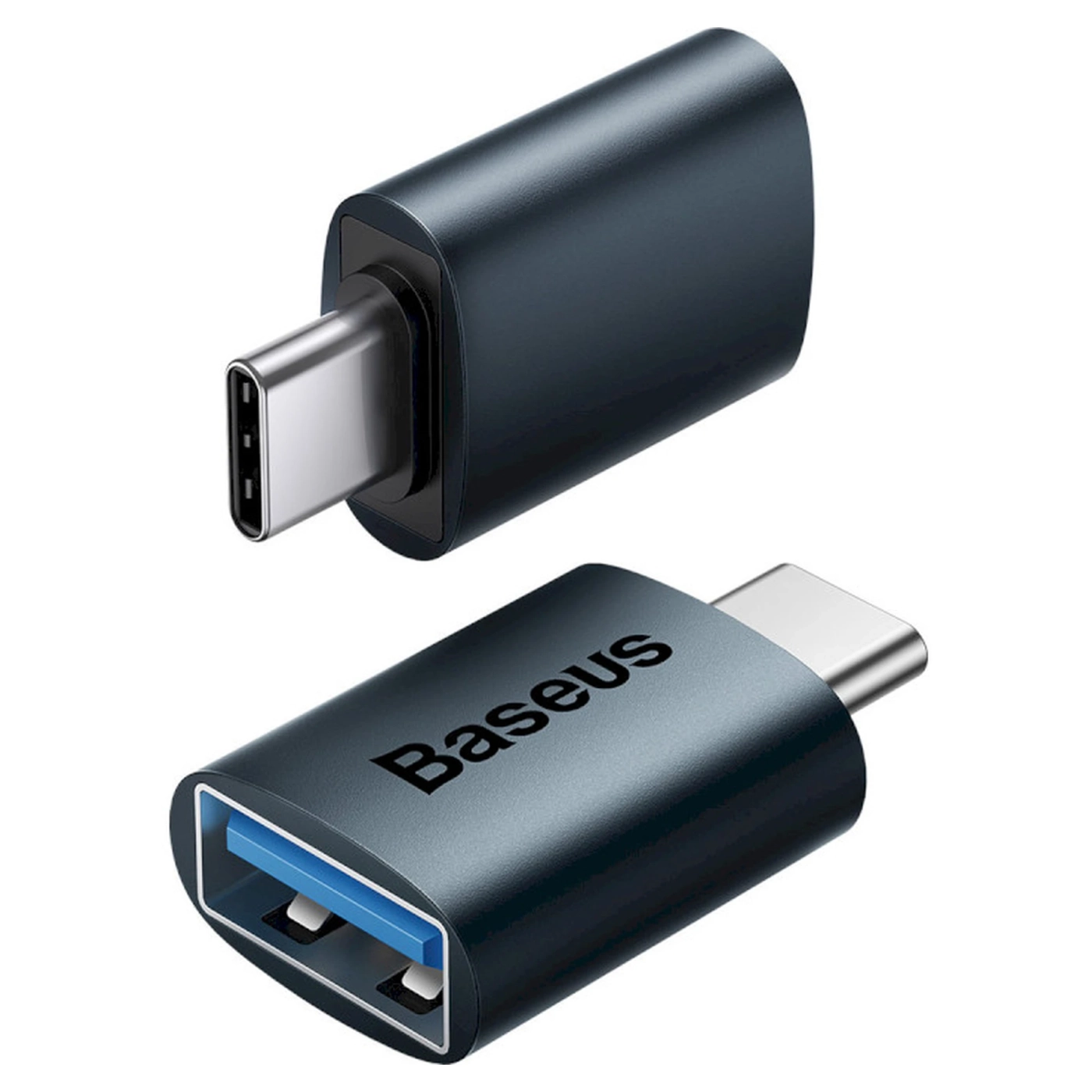 Купить Адаптер Baseus Ingenuity Series Mini OTG USB-C to USB-A 3.1 Blue (ZJJQ000003) - фото 3