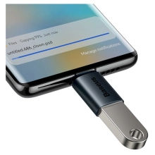 Купить Адаптер Baseus Ingenuity Series Mini OTG USB-C to USB-A 3.1 Blue (ZJJQ000003) - фото 5