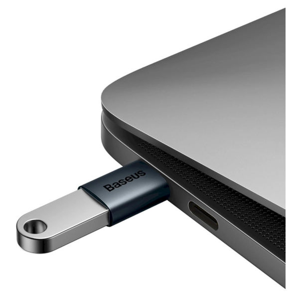 Купить Адаптер Baseus Ingenuity Series Mini OTG USB-C to USB-A 3.1 Blue (ZJJQ000003) - фото 6