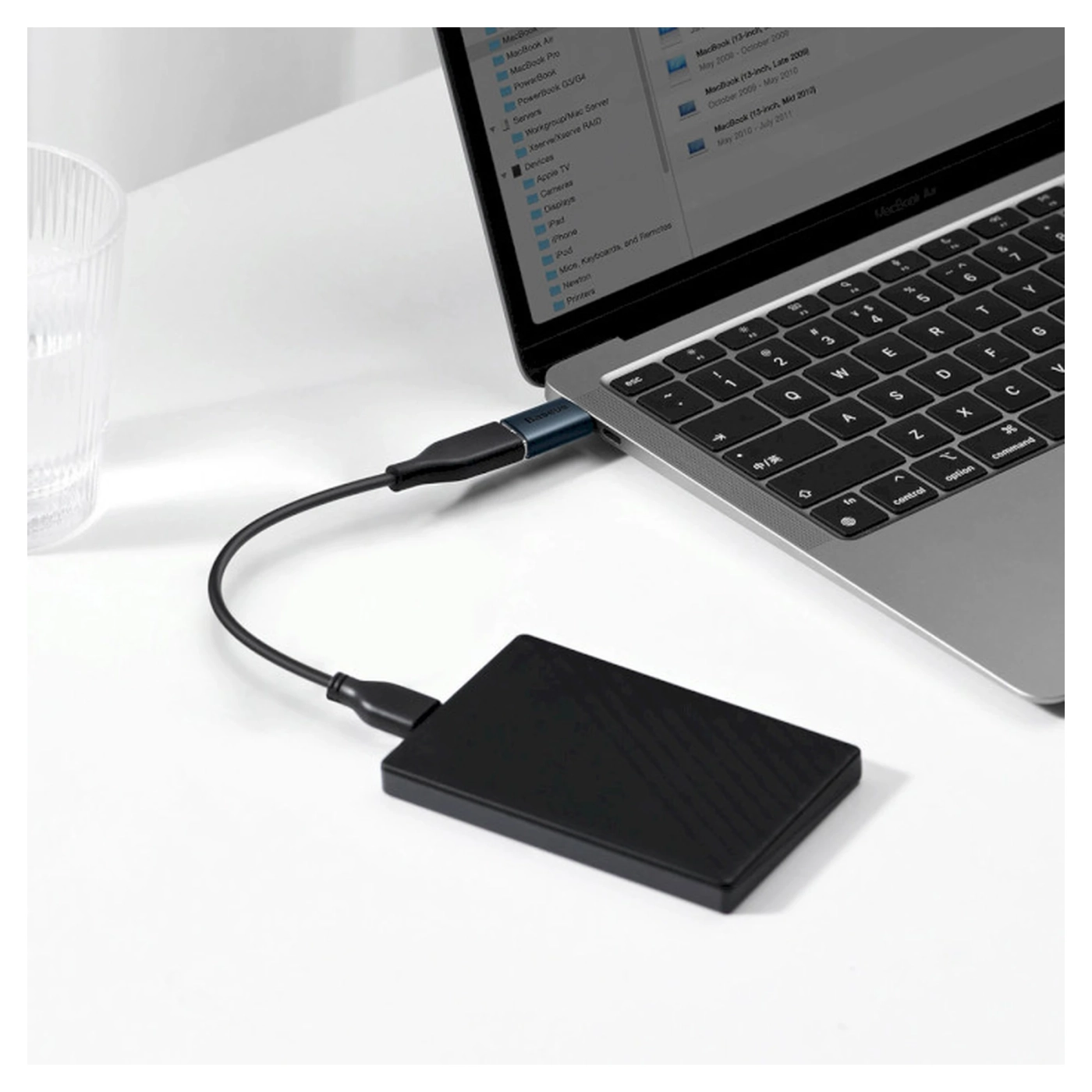 Купить Адаптер Baseus Ingenuity Series Mini OTG USB-C to USB-A 3.1 Blue (ZJJQ000003) - фото 7