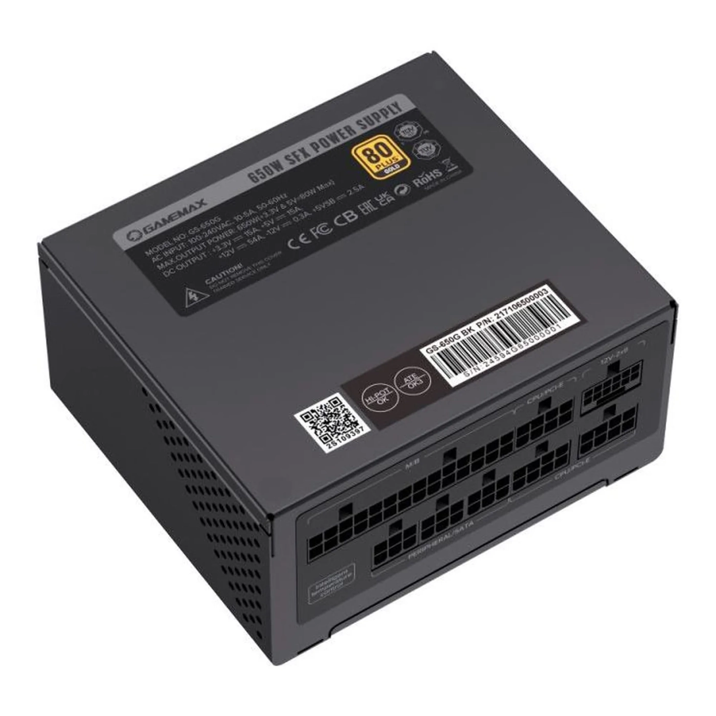 Купити Блок живлення Gamemax GS-650G Black 650W 80+ Gold - фото 9