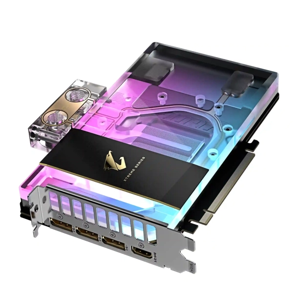 Купить Видеокарта Gigabyte GeForce RTX 5080 AORUS XTREME WATERFORCE WB 16G (GV-N5080AORUSX WB-16GD) - фото 5