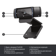 Купити Веб-камера Logitech Webcam HD Pro C920 - фото 11