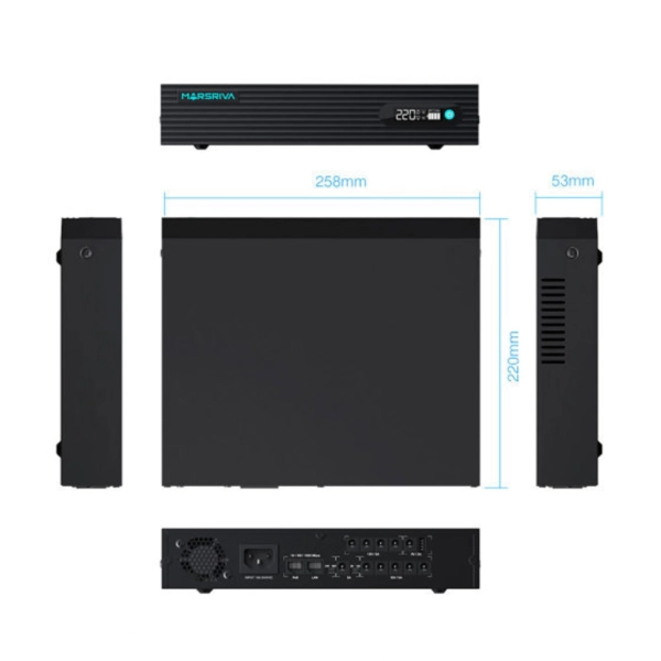Купить ДБЖ Marsriva DC UPS для роутерів KP7 Pro 11xDC+UBS+Gigabit PoE 9-12V 100W 24000Ah (76,8Wh) LiFePO4 - фото 3