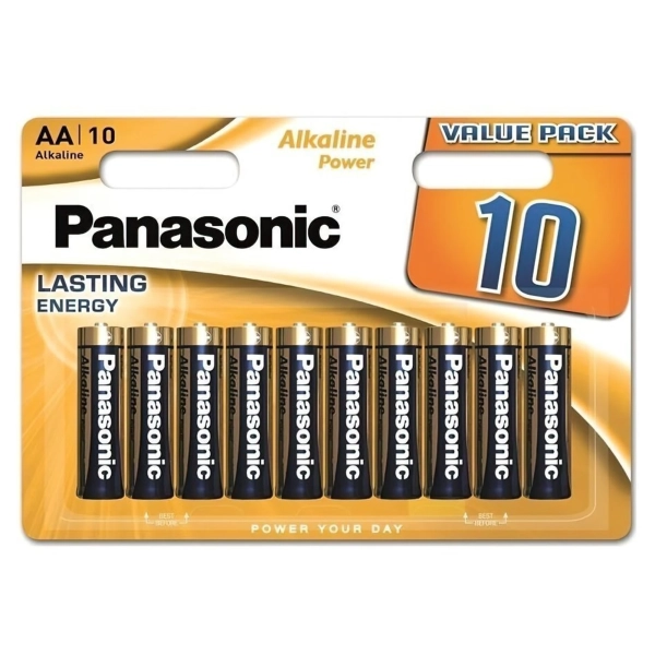 Купити Батарейка Panasonic ALKALINE POWER AA BLI 10 (LR6REB/10BW) - фото 1