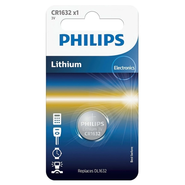 Купити Батарейка Philips LITHIUM CR 1632 BLI 1 (CR1632/00B) - фото 1