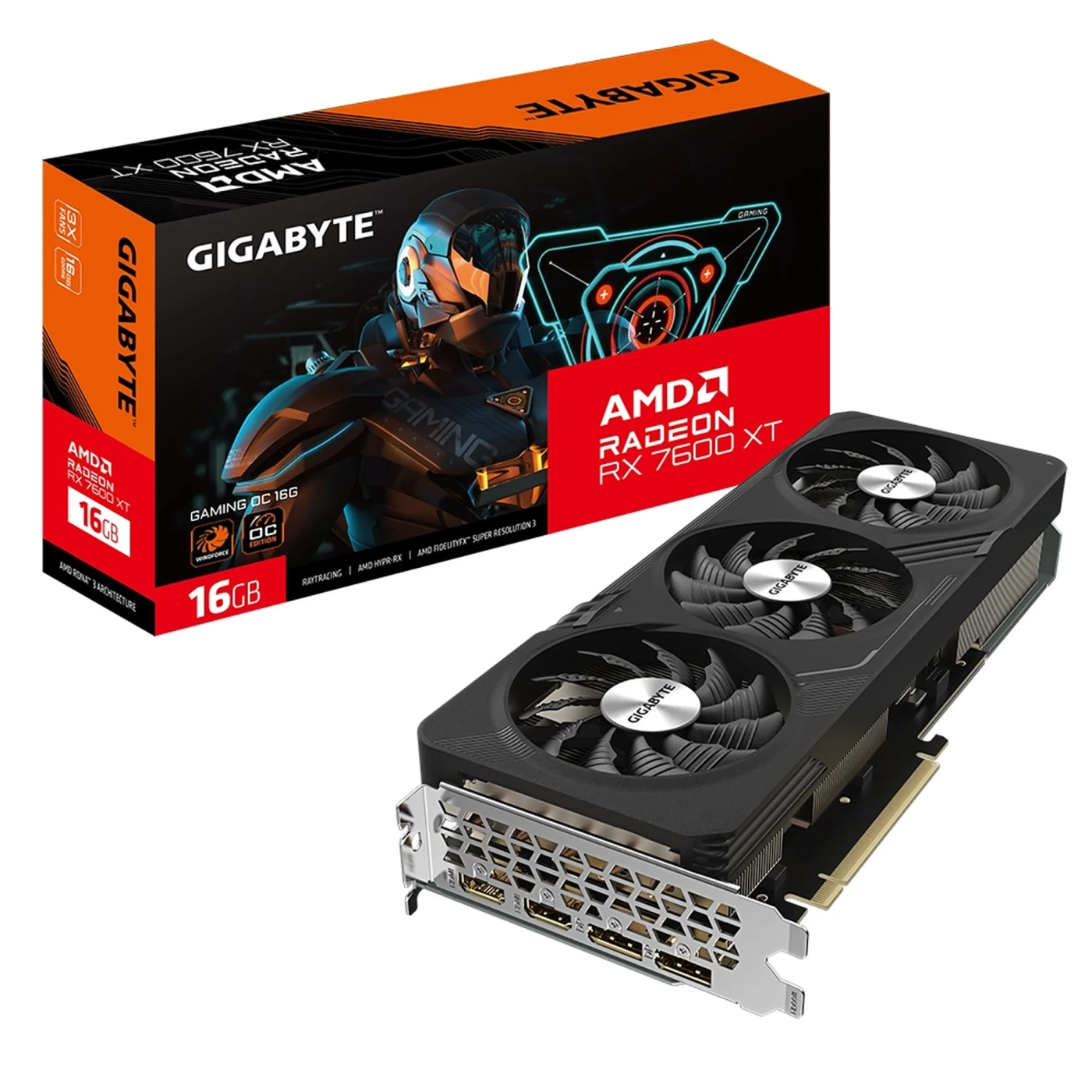 Купити Видеокарта Gigabyte Radeon RX 7600 XT Gaming OC 16G (GV-R76XTGAMING OC-16GD) - фото 8