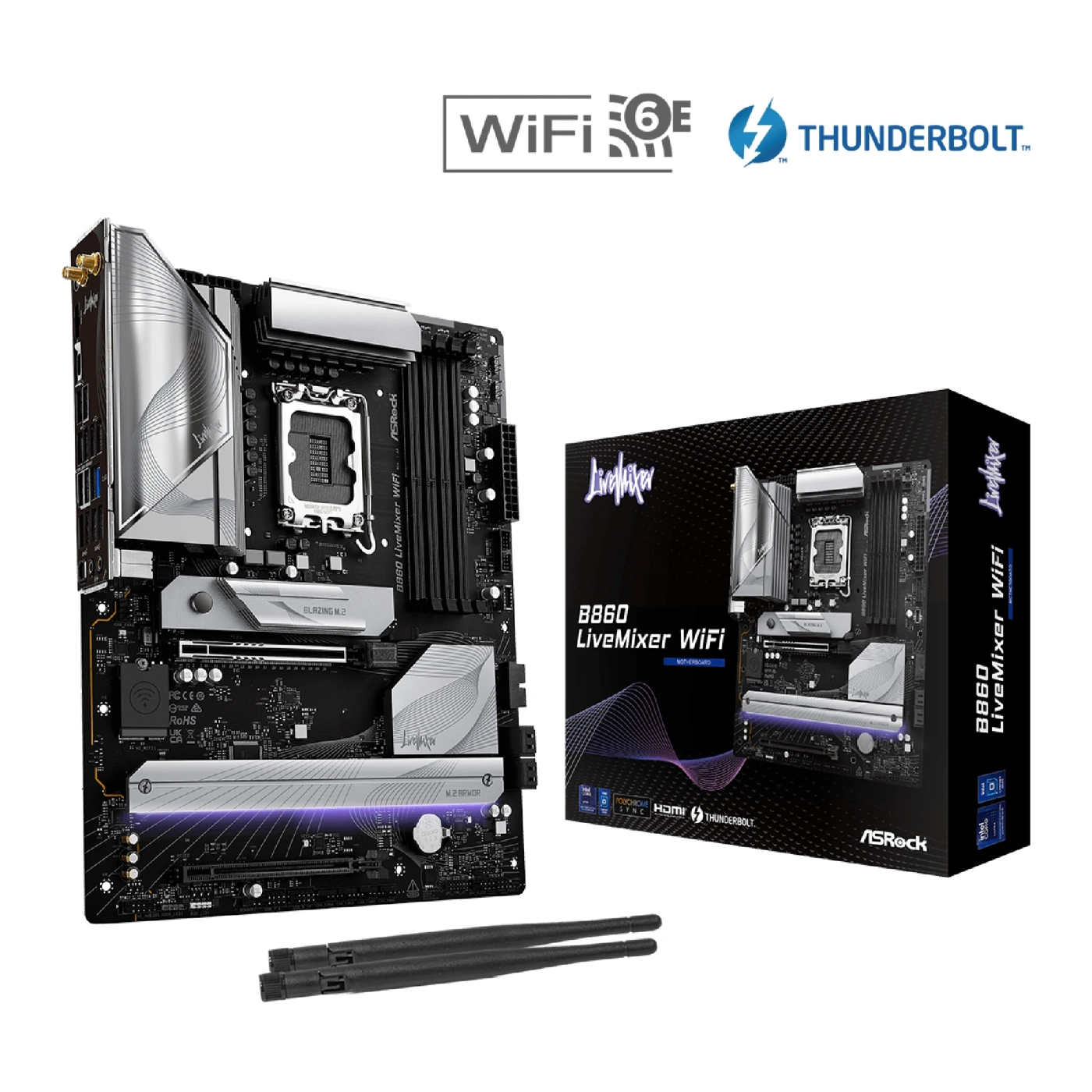 Купити Материнська плата ASRock B860 LiveMixer WiFi - фото 6
