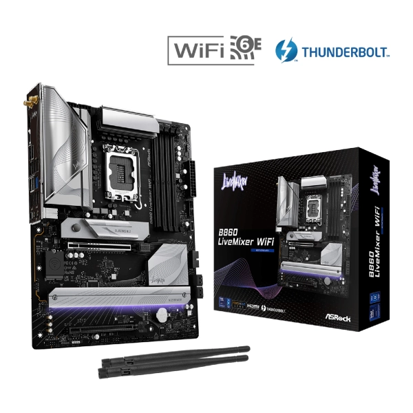 Купити Материнська плата ASRock B860 LiveMixer WiFi - фото 6