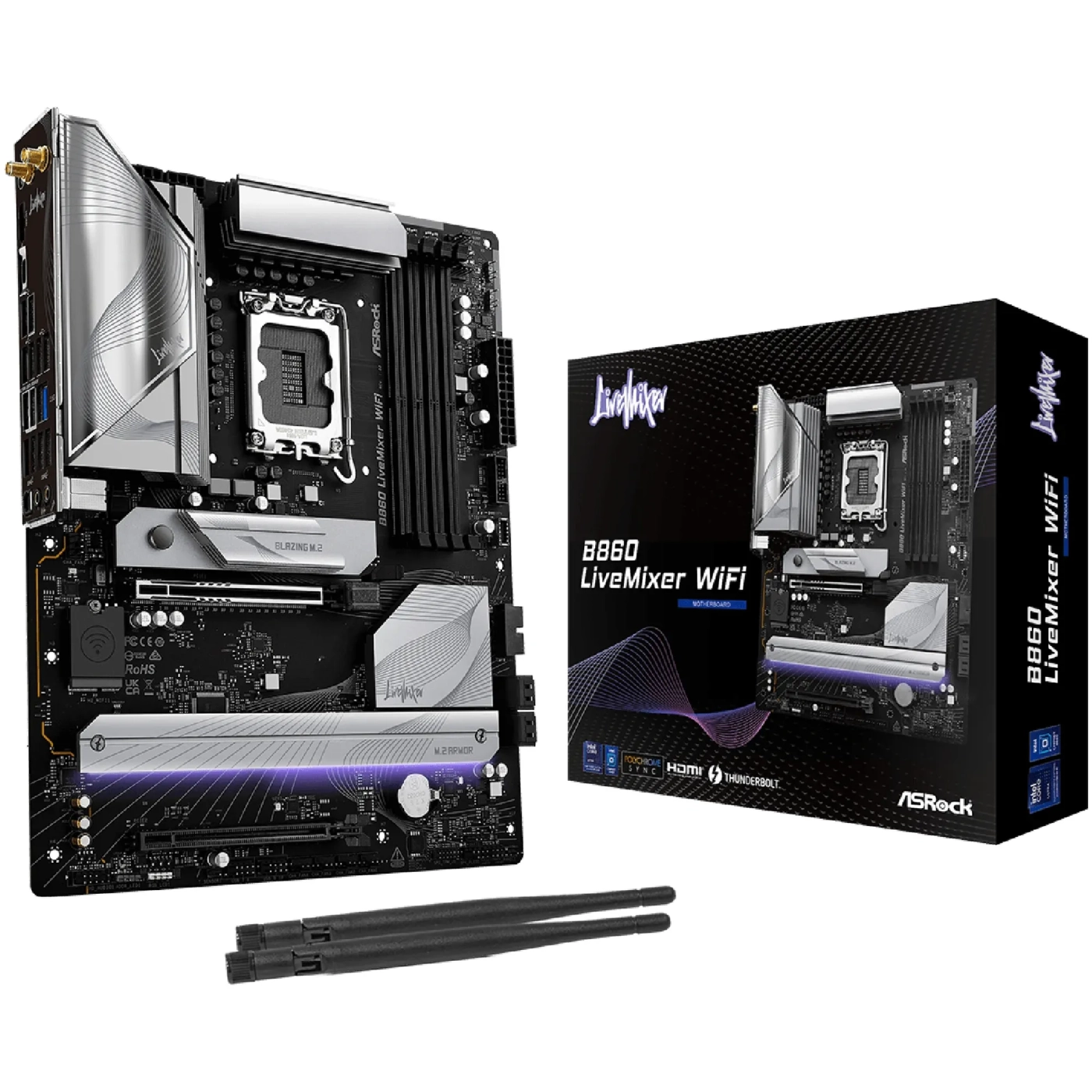 Купити Материнська плата ASRock B860 LiveMixer WiFi - фото 1