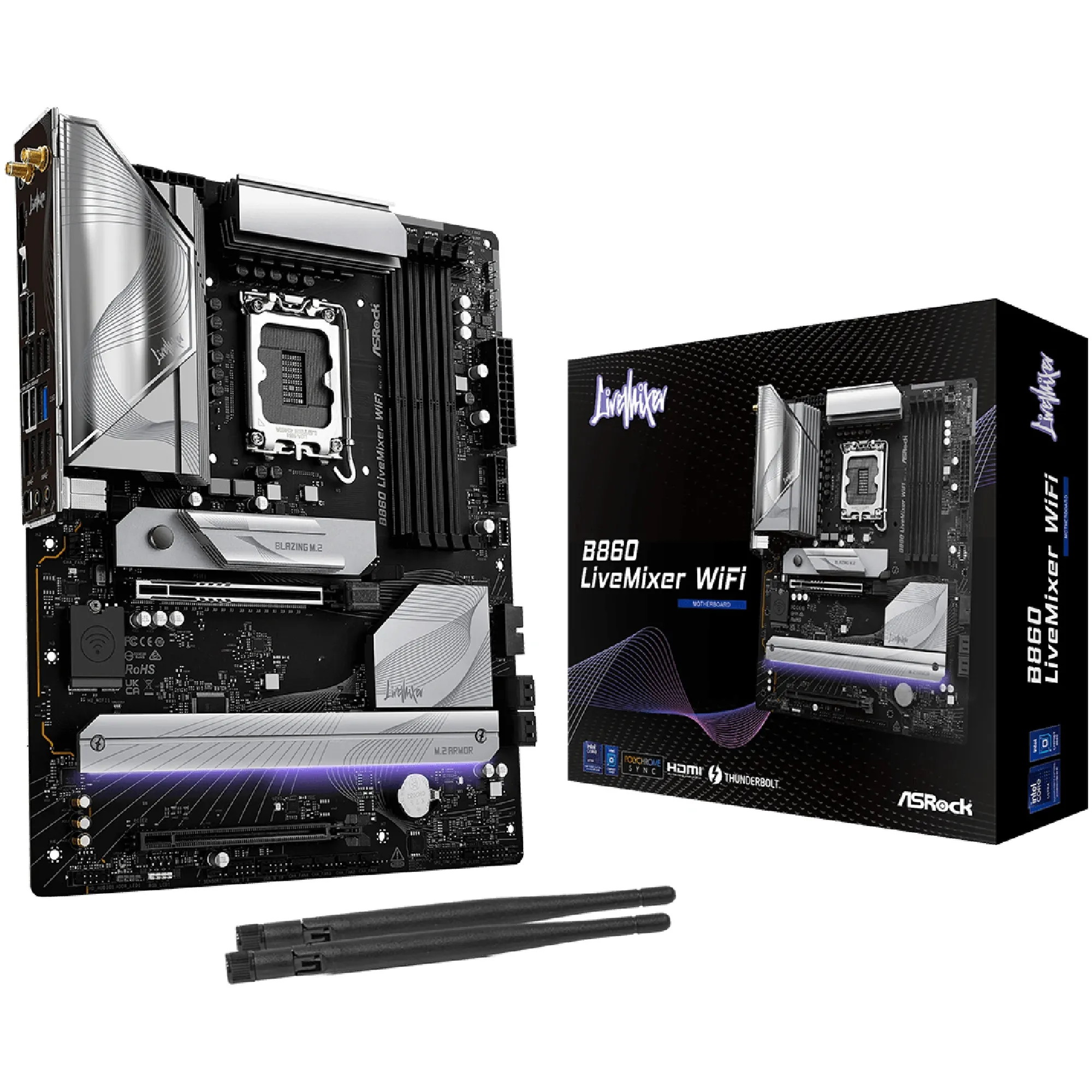 Купити Материнська плата ASRock B860 LiveMixer WiFi - фото 1
