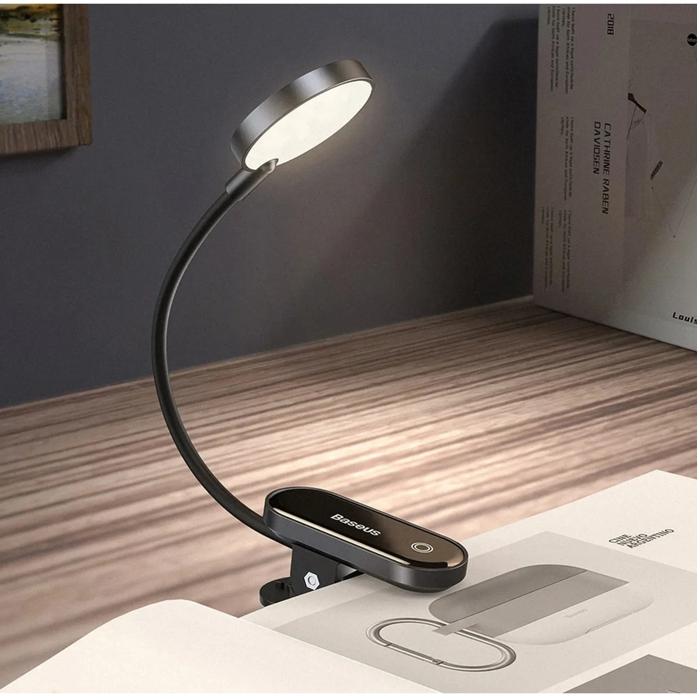 Купити Настільна лампа Baseus Comfort Reading Mini Clip (DGRAD-0G) - фото 5