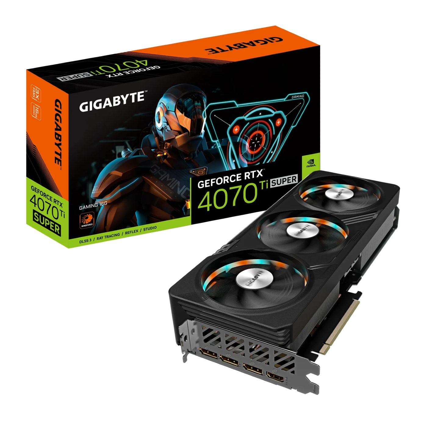 Купить Видеокарта GIGABYTE GeForce RTX 4070 Ti SUPER GAMING 16G (GV-N407TSGAMING-16GD) - фото 8