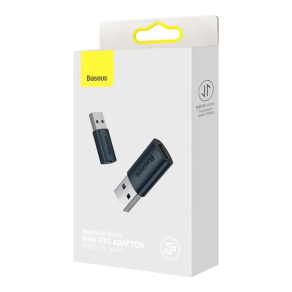 Купить Адаптер Baseus Ingenuity Series Mini OTG Adaptor USB 3.1 to Type-C Blue (ZJJQ000103) - фото 5