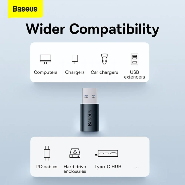 Купить Адаптер Baseus Ingenuity Series Mini OTG Adaptor USB 3.1 to Type-C Blue (ZJJQ000103) - фото 6