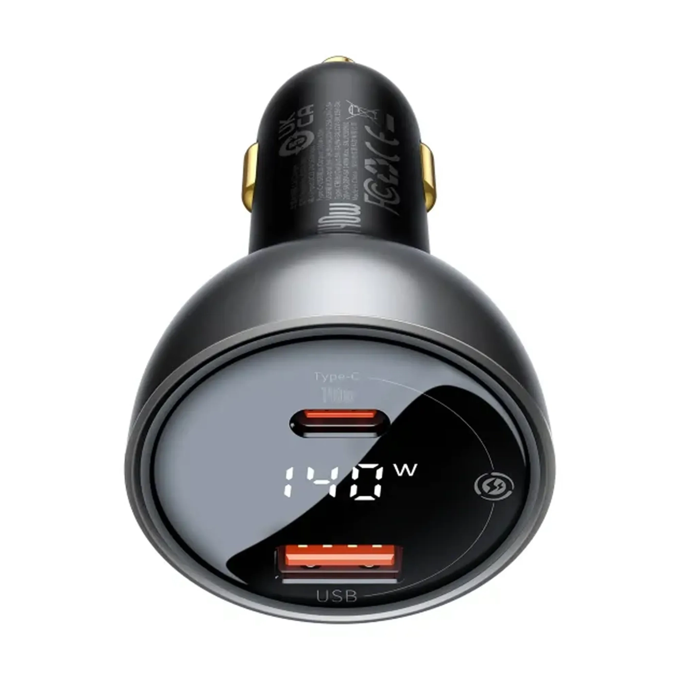 Купити Автомобільний зарядний пристрій Baseus Superme Series Dual-port Car Charger 140W (CGZX070001) - фото 2