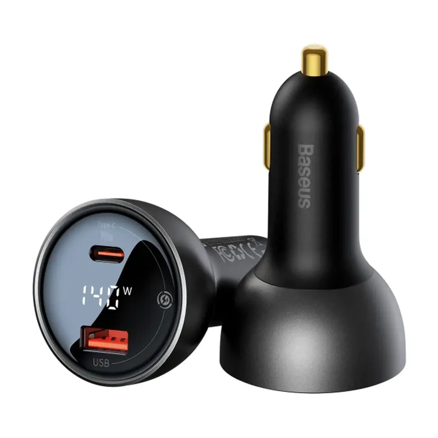 Купити Автомобільний зарядний пристрій Baseus Superme Series Dual-port Car Charger 140W (CGZX070001) - фото 5