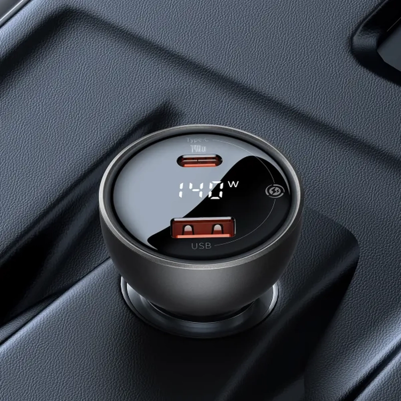 Купити Автомобільний зарядний пристрій Baseus Superme Series Dual-port Car Charger 140W (CGZX070001) - фото 8