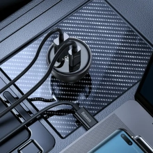 Купити Автомобільний зарядний пристрій Baseus Superme Series Dual-port Car Charger 140W (CGZX070001) - фото 9
