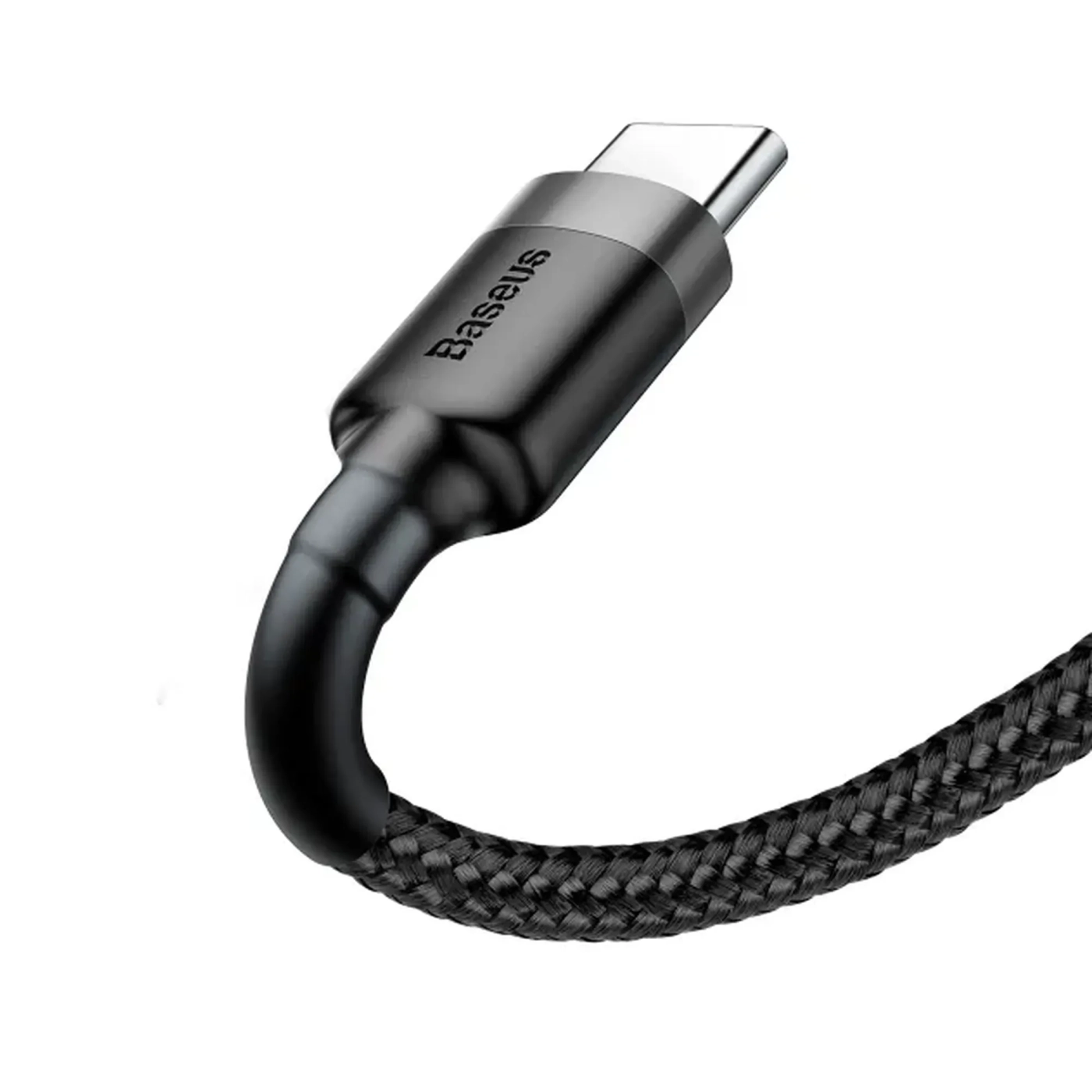 Купити Кабель Baseus Cafule USB - USB-C 3A 1m Gray/Black (CATKLF-BG1) - фото 2