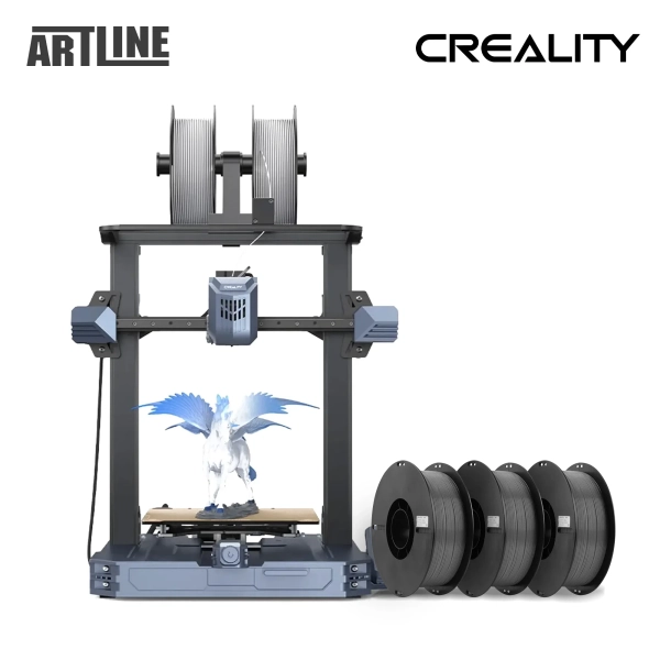 Купити 3D-принтер Creality CR-10 SE + PETG Filament (пластик) для 3D принтера CREALITY 3x1кг, 1.75мм, сірий - фото 2