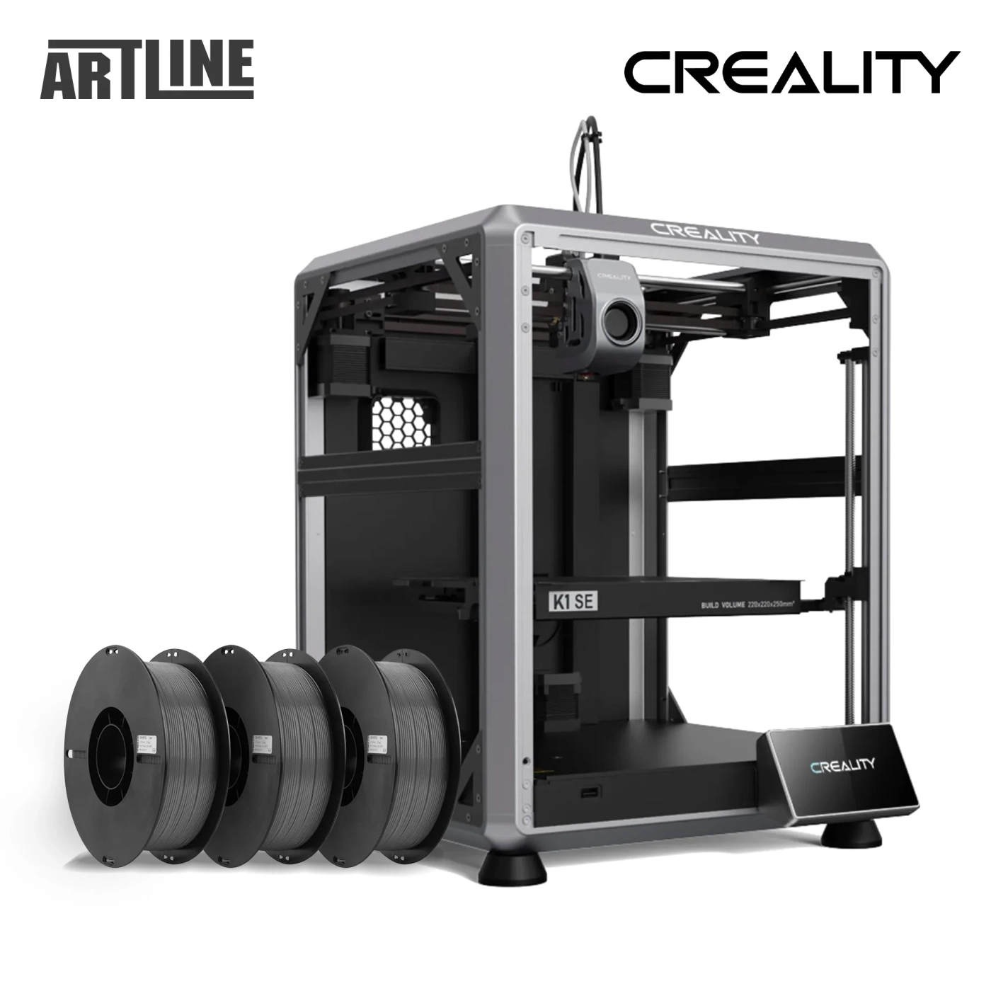 Купити 3D принтер CREALITY CR-K1 SE + PETG Filament (пластик) для 3D принтера CREALITY 3x1кг, 1.75мм, сірий - фото 2