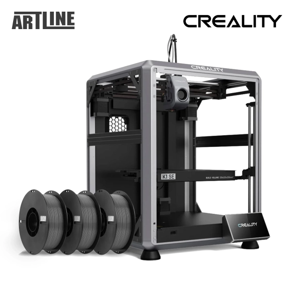 Купити 3D принтер CREALITY CR-K1 SE + PETG Filament (пластик) для 3D принтера CREALITY 3x1кг, 1.75мм, сірий - фото 2